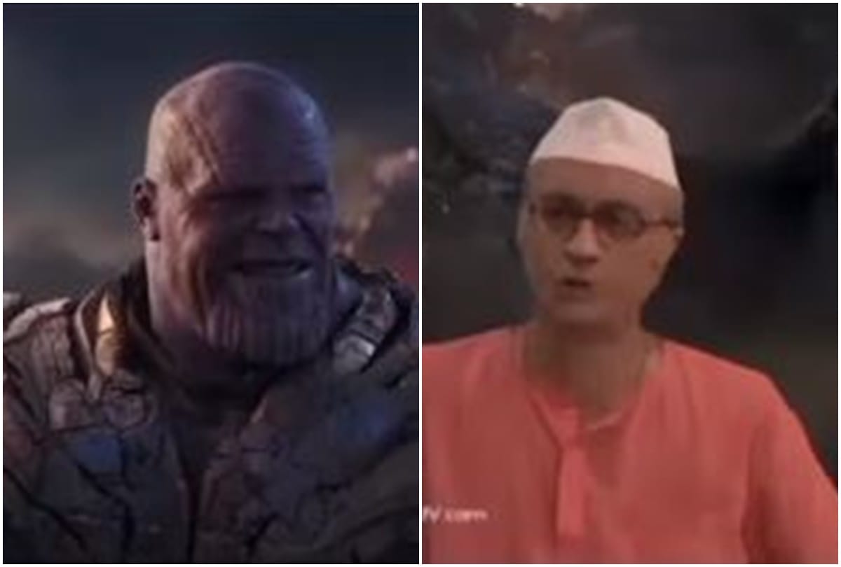 Tarak mehta fame champak chacha advising thanos of endgame funny meme video goes viral