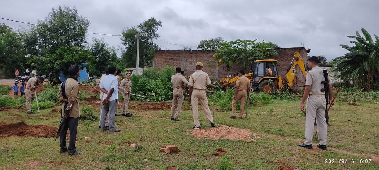 encrouchment removed from gram sabha land