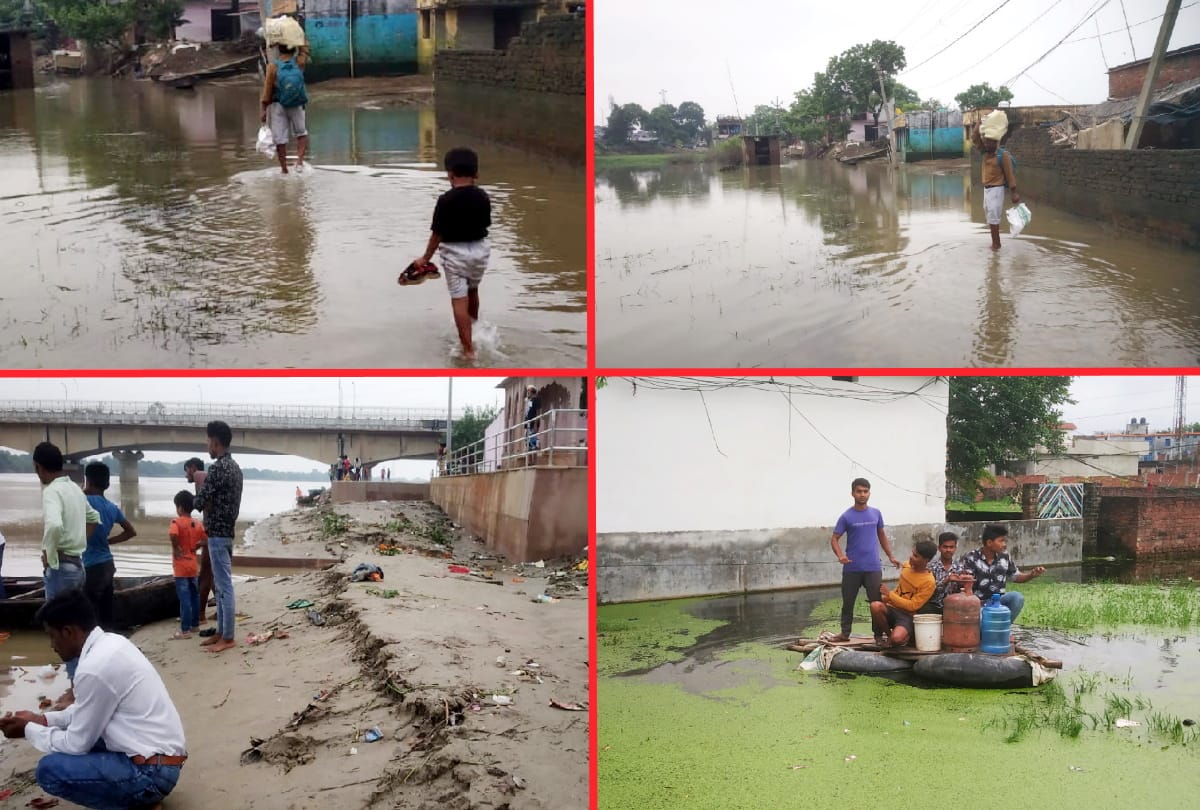 Flood of Gorakhpur rapti and gorra river still on danger mark Ghagra increased