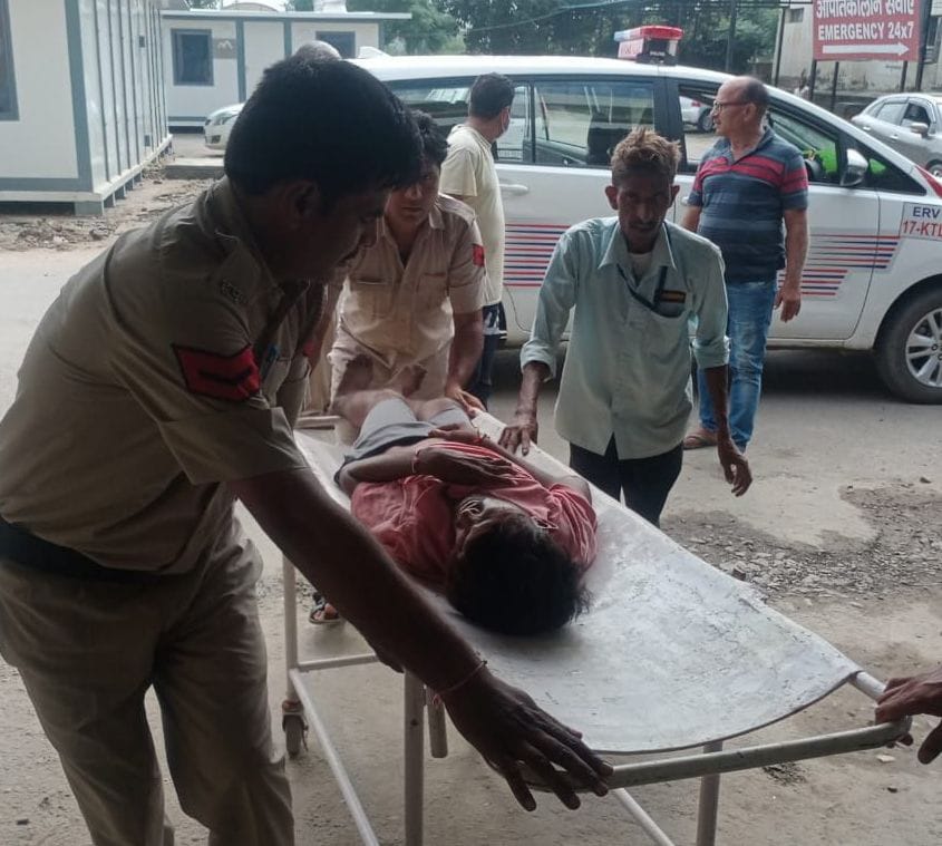 Dial 112 took the injured to the hospital in 10 minutes by car