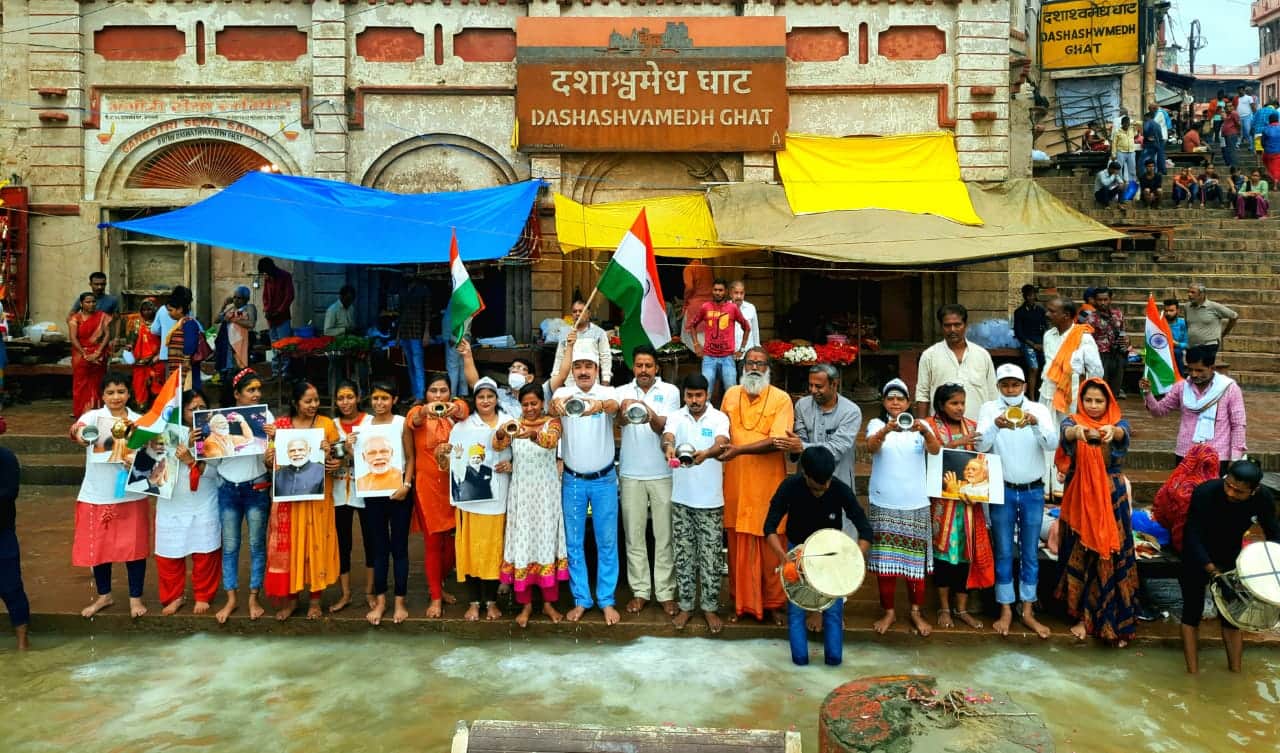 PM Modis 71st birthday This is how the Prime Minister birthday was celebrated in Kashi