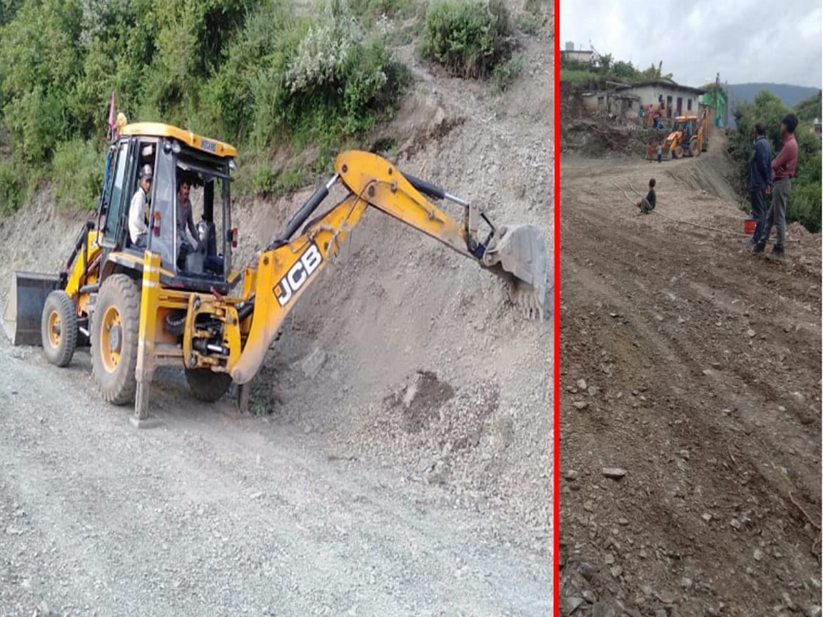 uttarakhand news : Uttarkashi Gabar Singh alone cut two km hill for road, photos