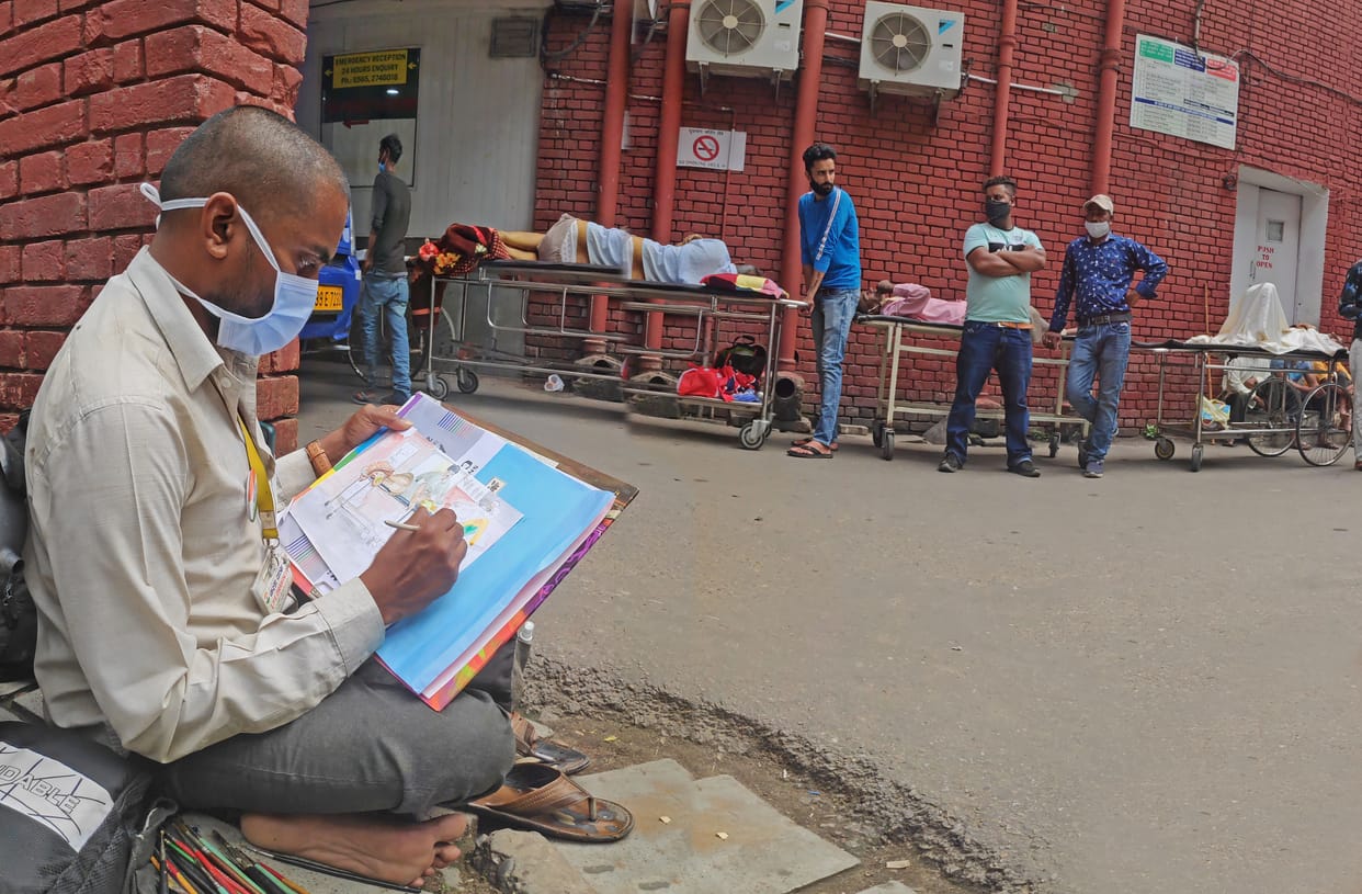 Salute to Pocham's passion... working to save the country's culture on canvas