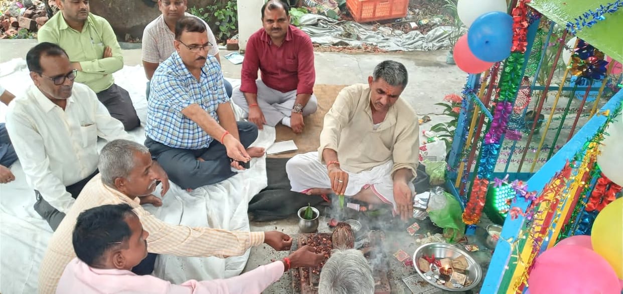 Adi Shilpi Lord Vishwakarma worshiped with reverence