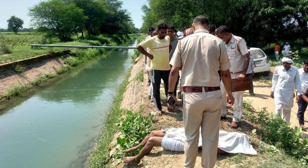 The death of a mason of village Daroli after falling in the Sherawali canal