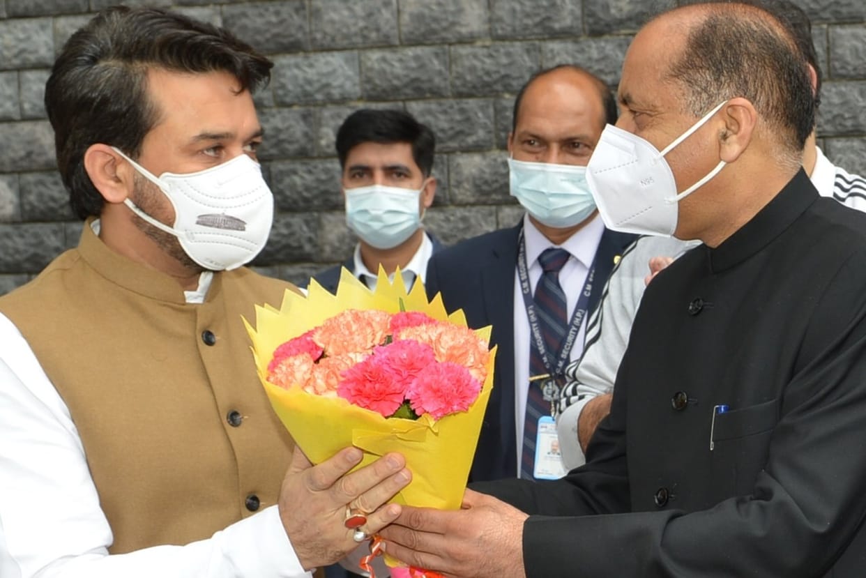 cm jairam takur and anurag thakur statement in shimla himachal pradesh