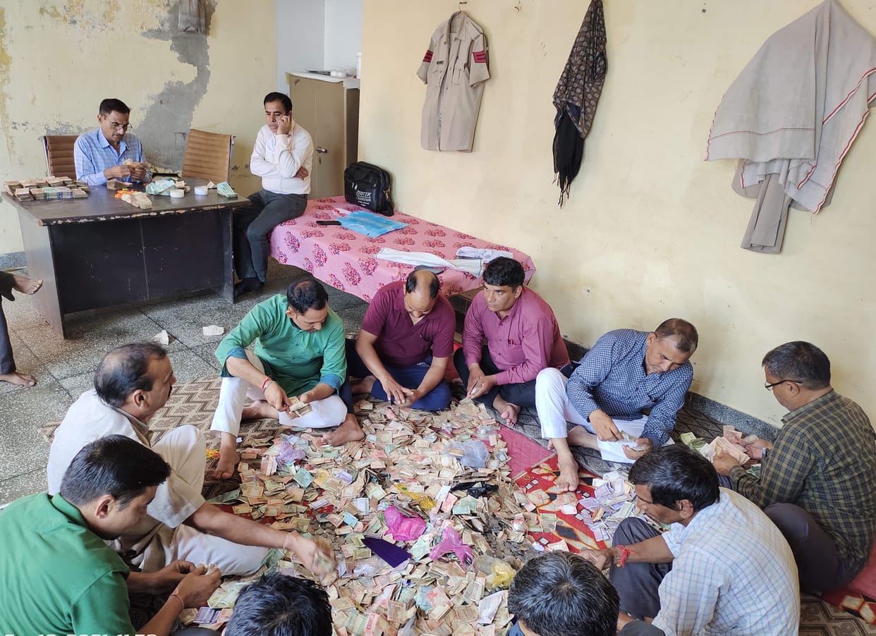 mata bheemeswri tempile cash counting