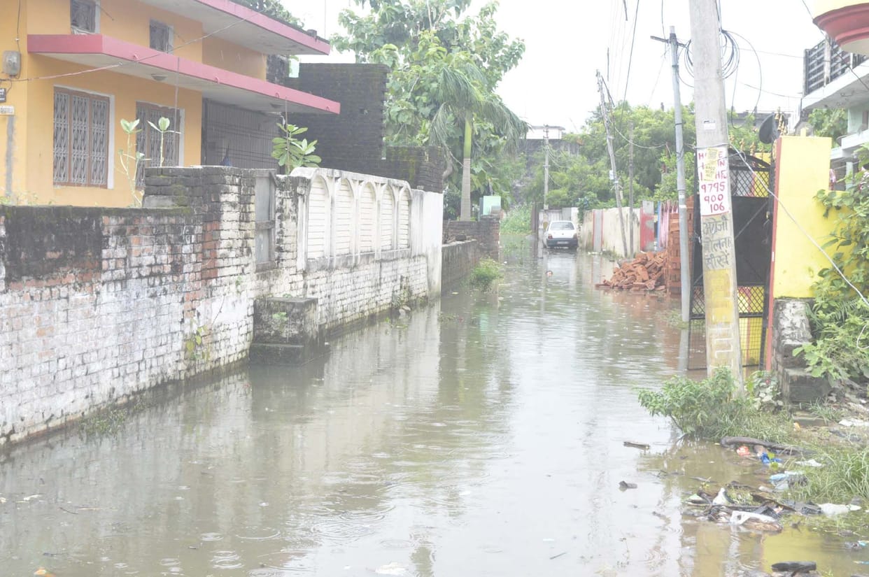 water logging problem after rain
