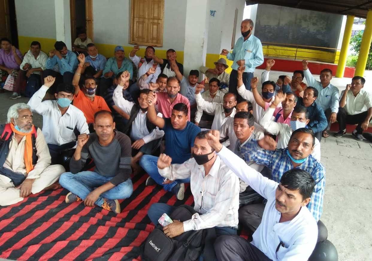 Protest by Galla Vendors