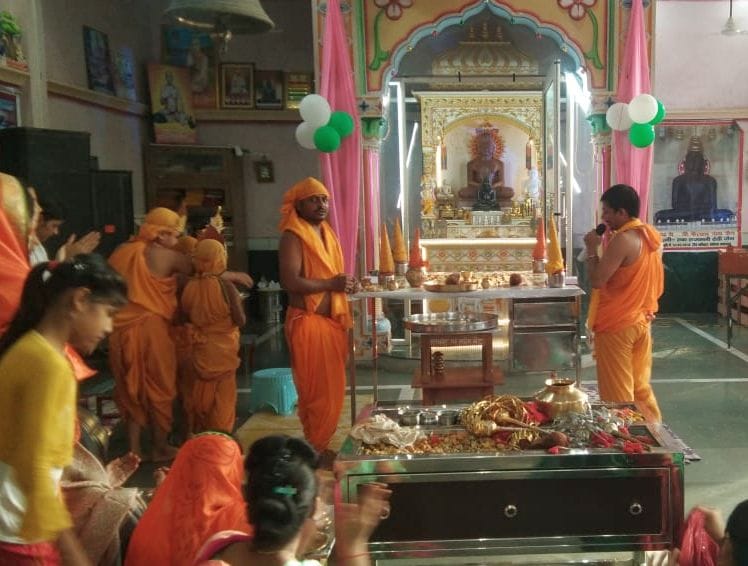 Celebrating Paryushan festival with pomp