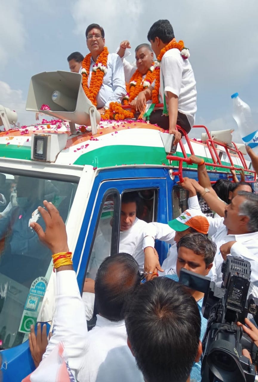 uttarakhand election 2022: Congress Parivartan Yatra in Haridwar, huge crowd gathered