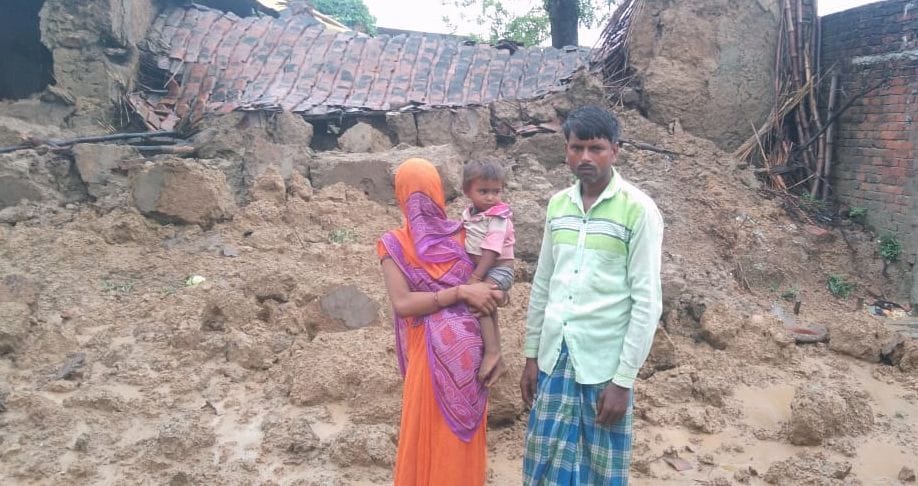 Dozens of houses collapsed due to rain, destroyed like household