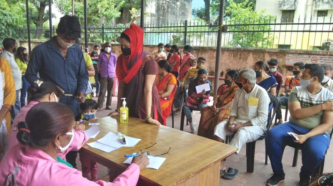 People gathered in vaccination centers to defeat Corona