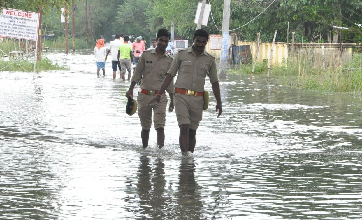 open drainage pole
