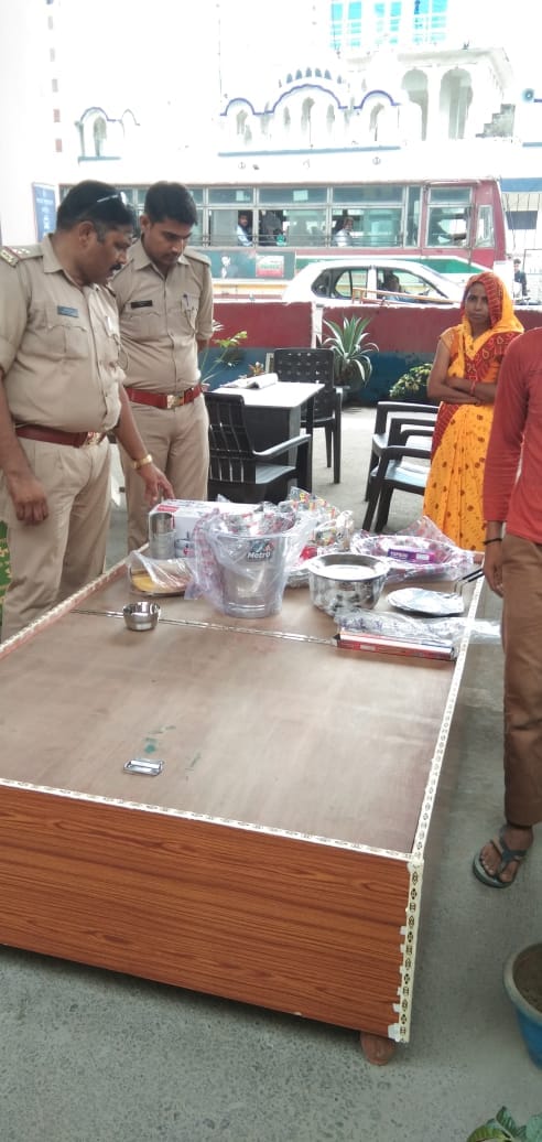 Dowry goods given to helpless woman for daughter's marriage