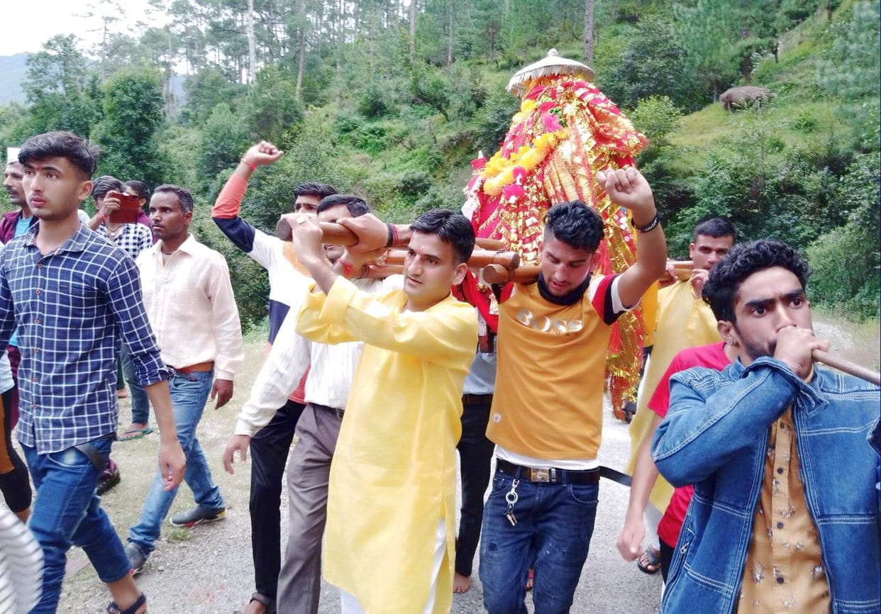Mother Nanda Devi's doli reached Sera Vijaypur village