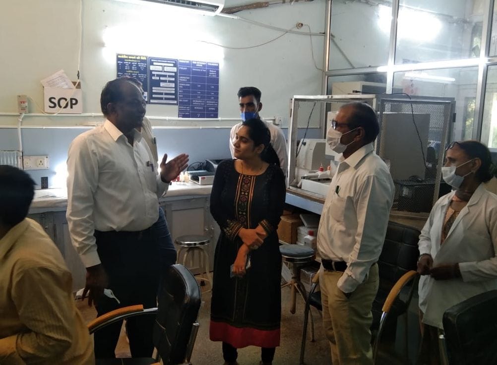 Health department team from Panchkula inspected the district hospital