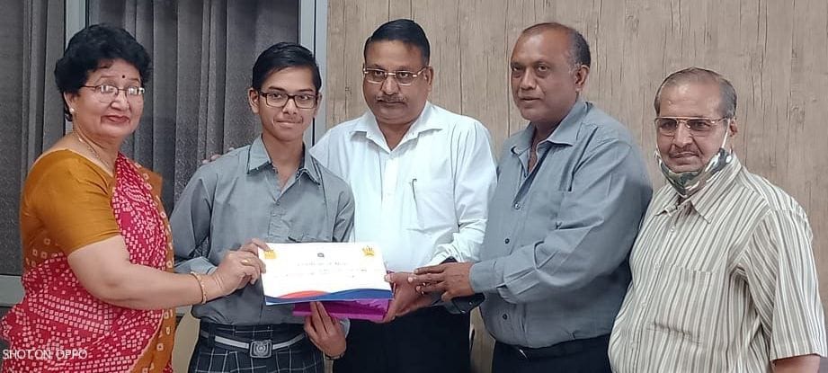 RKSD school student Krishna selected in Olympiad