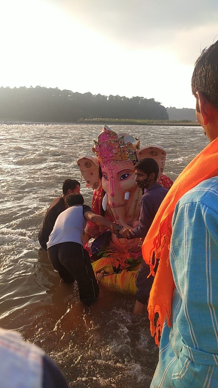 Ganpati immersion with pomp after ten days of worship