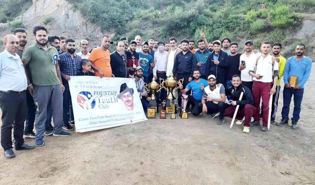 Ghanahatti team lifts Fountain Youth club cricket trophy beating Basantpur in Raudi