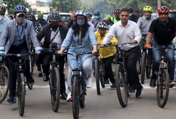 Cycle Rally by Cyclegiri Group in Chandigarh 
