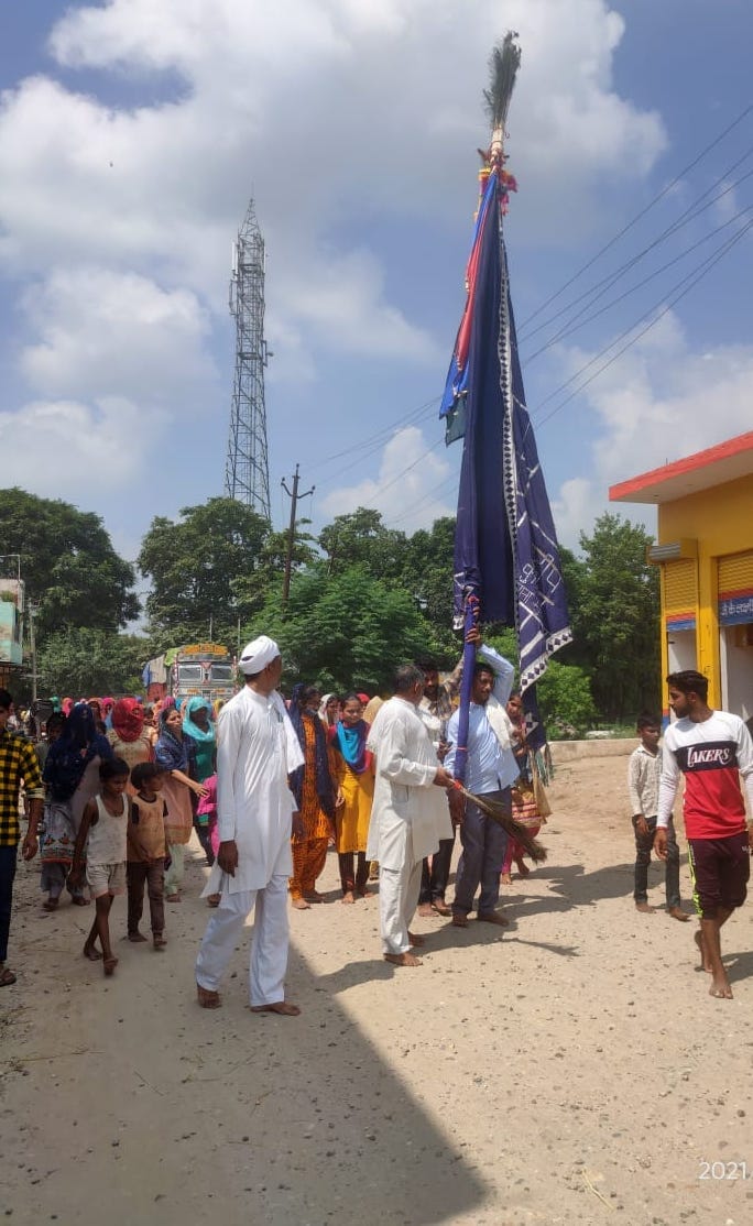 In Guru Gorakhnath Jaharveer temples, stick worship took place
