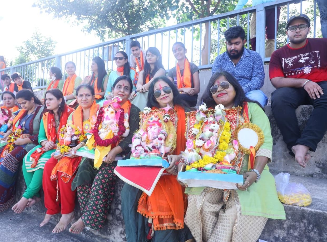 Mathura: Ganpati Bappa Moria departs with pomp