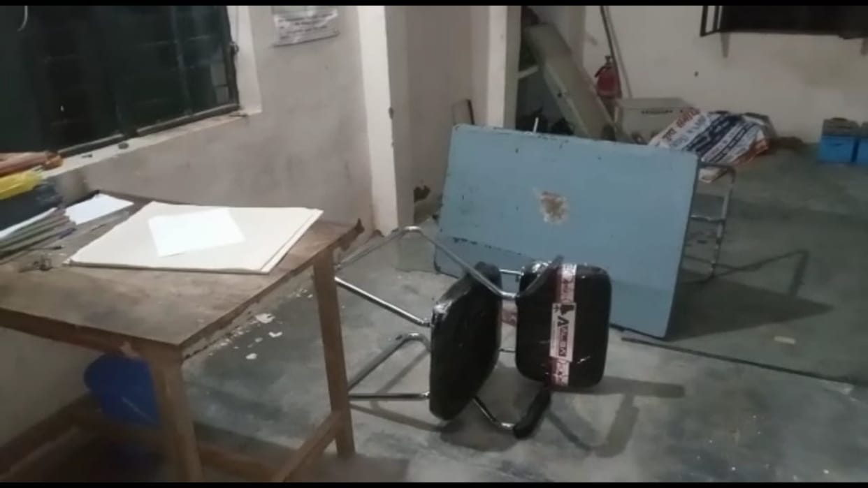 The operator was beaten up by creating a ruckus at the power substation