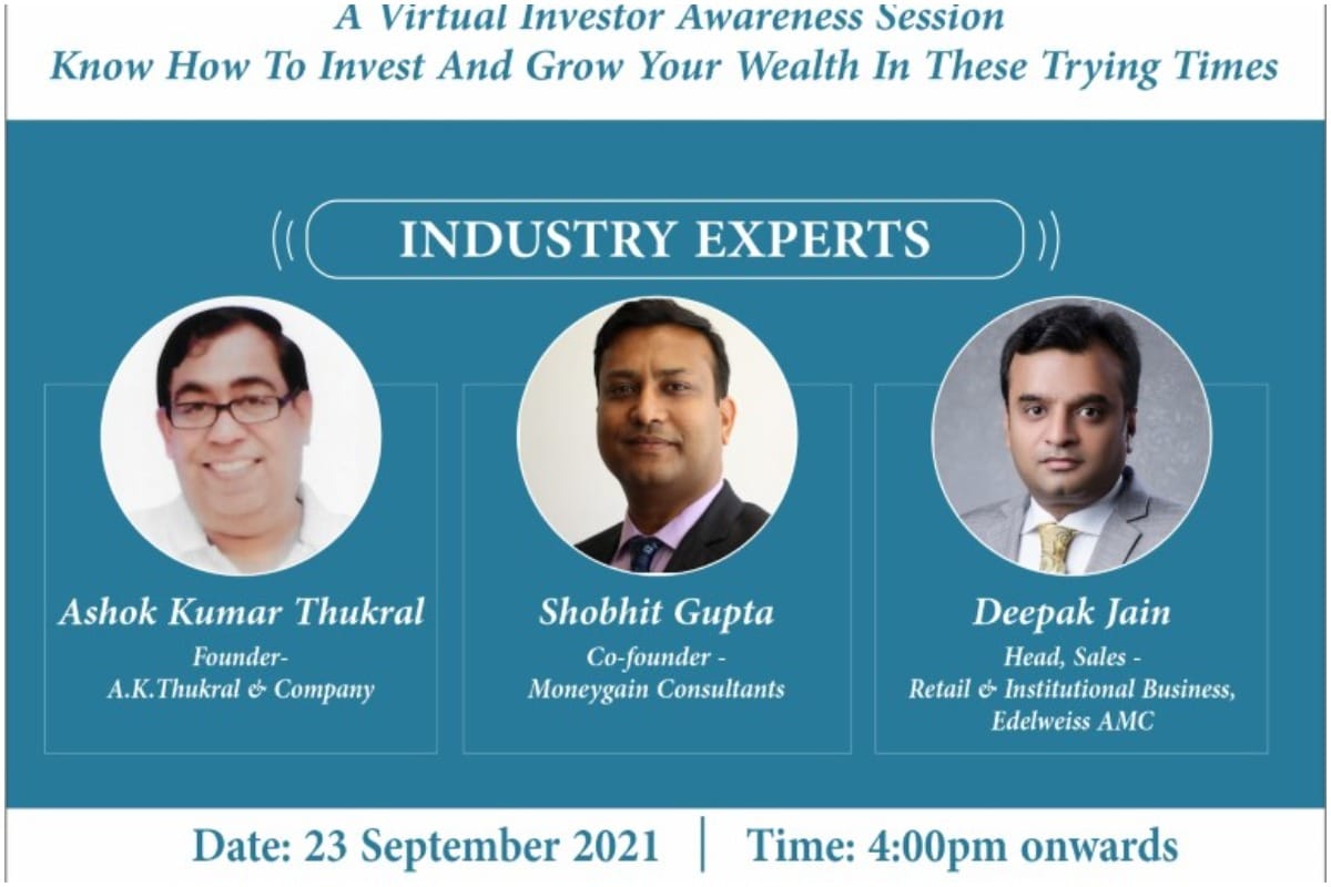 Dhan Ki Baat: Amar ujala webinar in association with Edelweiss Mutual Fund on 23rd september 