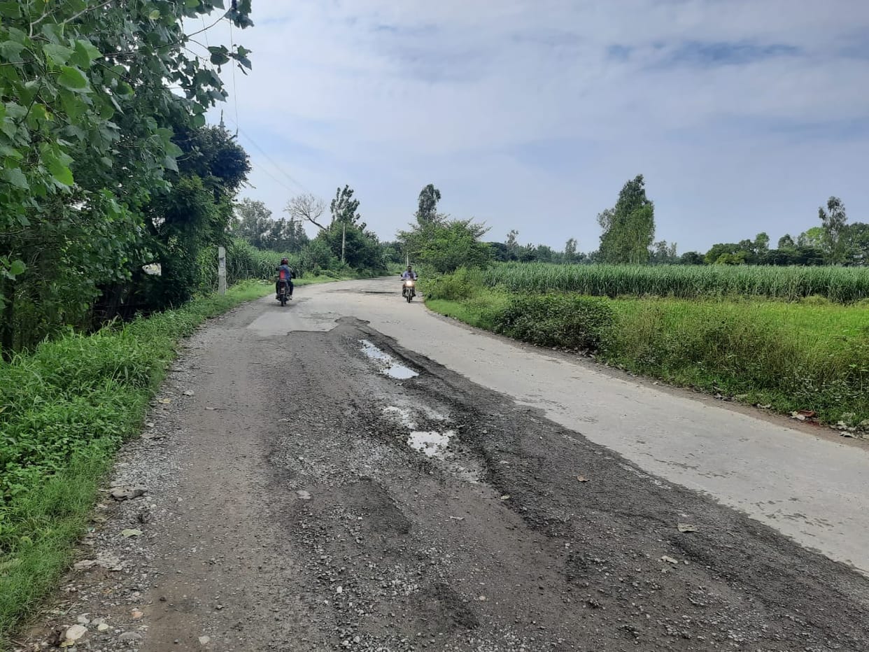 More than 150 potholes in four kilometer road