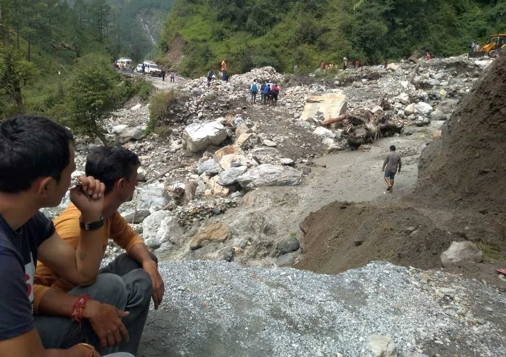 Road Block in Bageshwar
