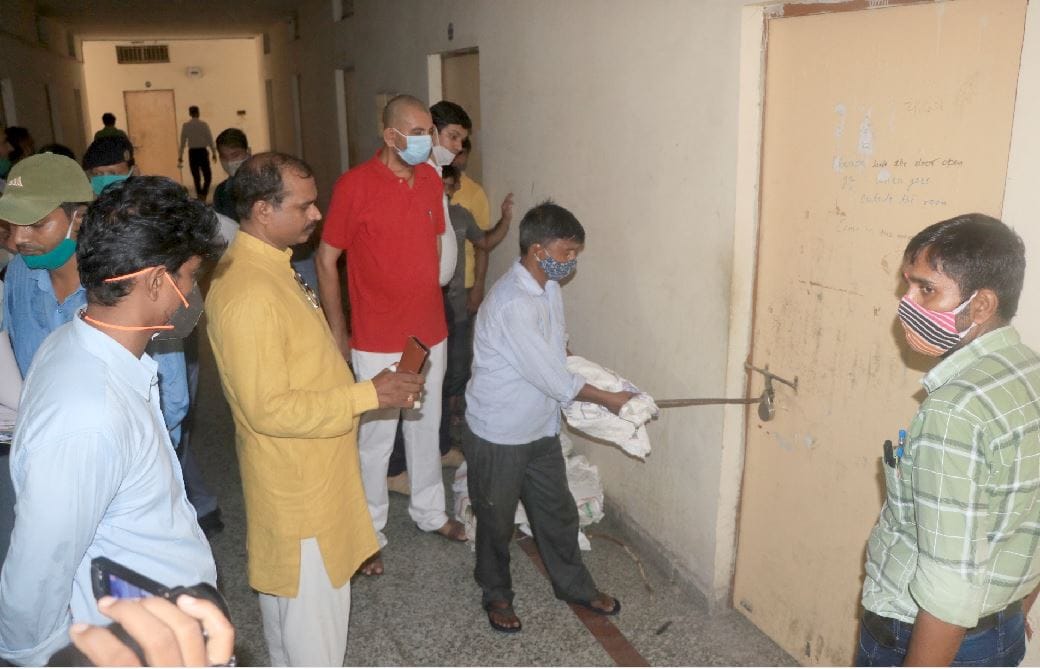 BHU hostels vacate  Campaign Locks of 130 rooms broken in LBS hostel liquor bottles and sticks found