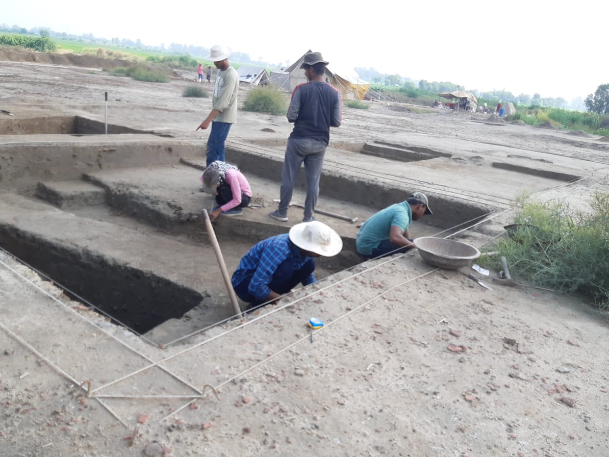 The villagers are digging the site of Harappa, putting the soil and ending the existence of the heritage