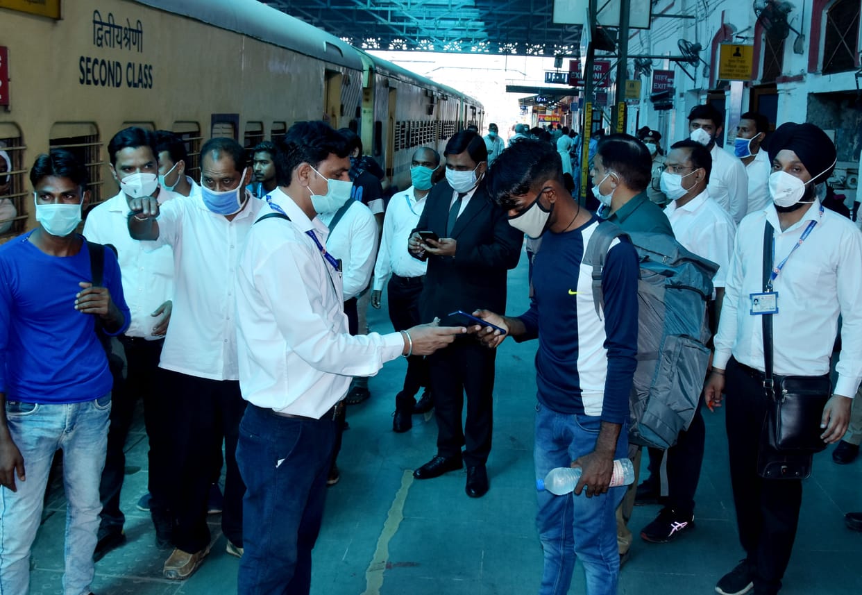 Checking in trains, holding 119 tickets