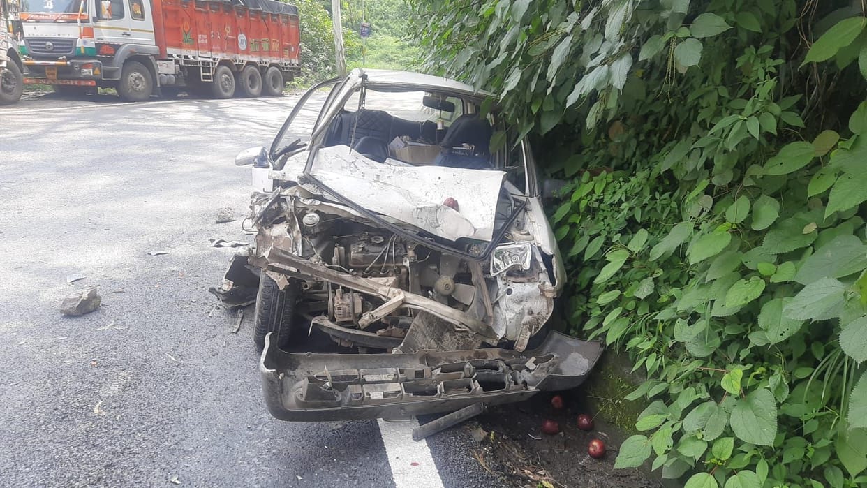 two injured in road accident