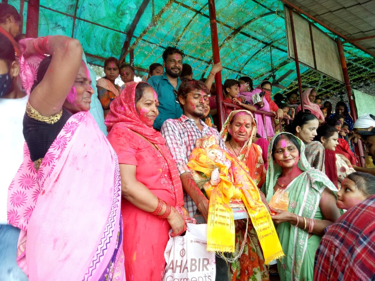 The city resonated with Ganpati Bappa Morya, blew abir-gulal, Yamunanagar