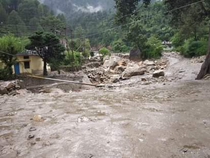 चमोली में फटा बादल