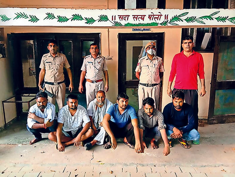 Seven accused arrested for betting