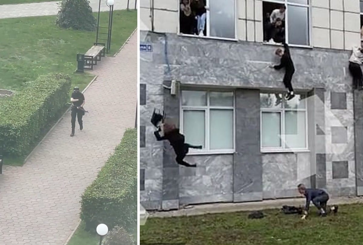 Shooting reported in Russian university in Perm Viral Video show students jumping off roof and windows to save lives news and updates
