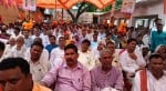 पट्टी में भाजपा के प्रबुद्ध सम्मेलन में जुटे लोग। संवाद