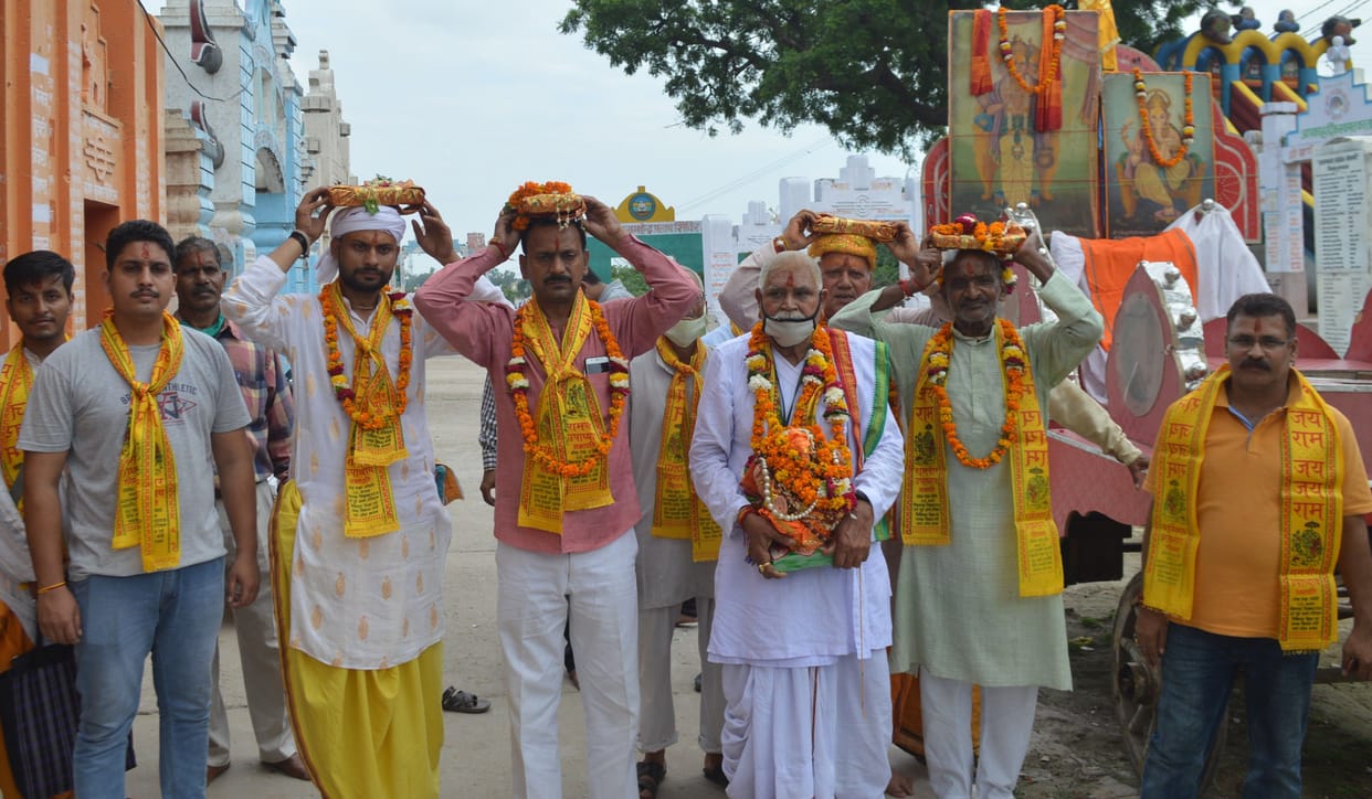 Hathras: Lord of Vedas reached Kameshwar temple, welcome to Parvartan Yatra