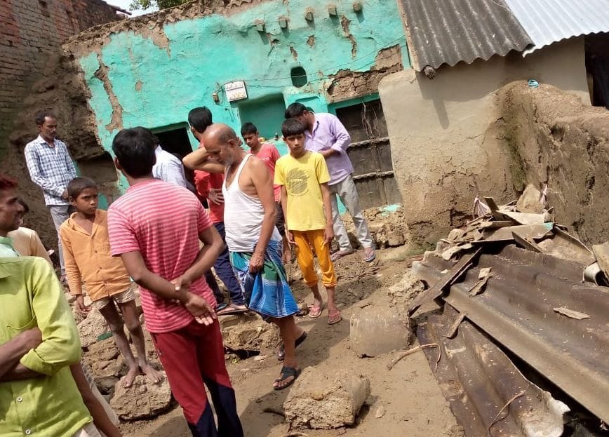 Girl dies after wall collapses in rain