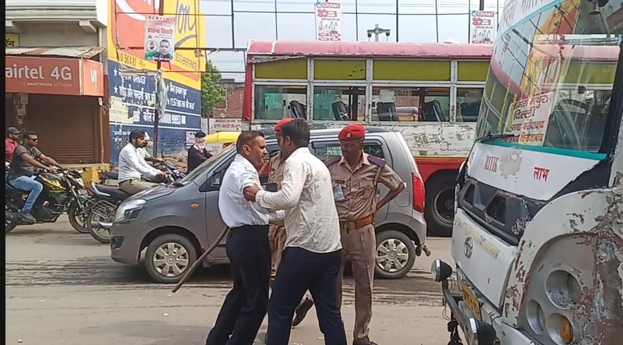 etawah news,Soldier was hit on challan