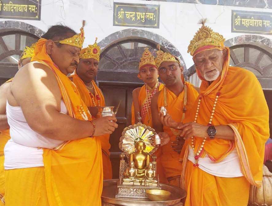 Shreeji was consecrated on Pandukshila