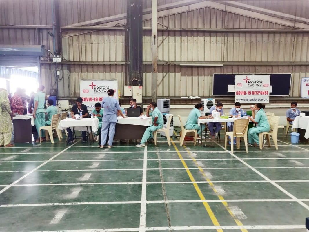 Honda India Foundation organizes Community Vaccination drive and Health check-up camp for citizens