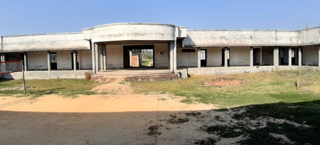 Year after year passing, college construction was incomplete