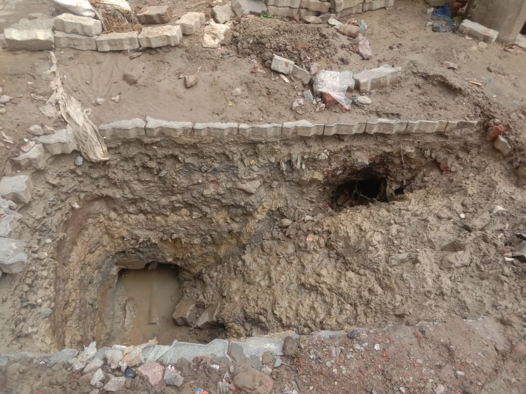 pipeline cut, water supply effected