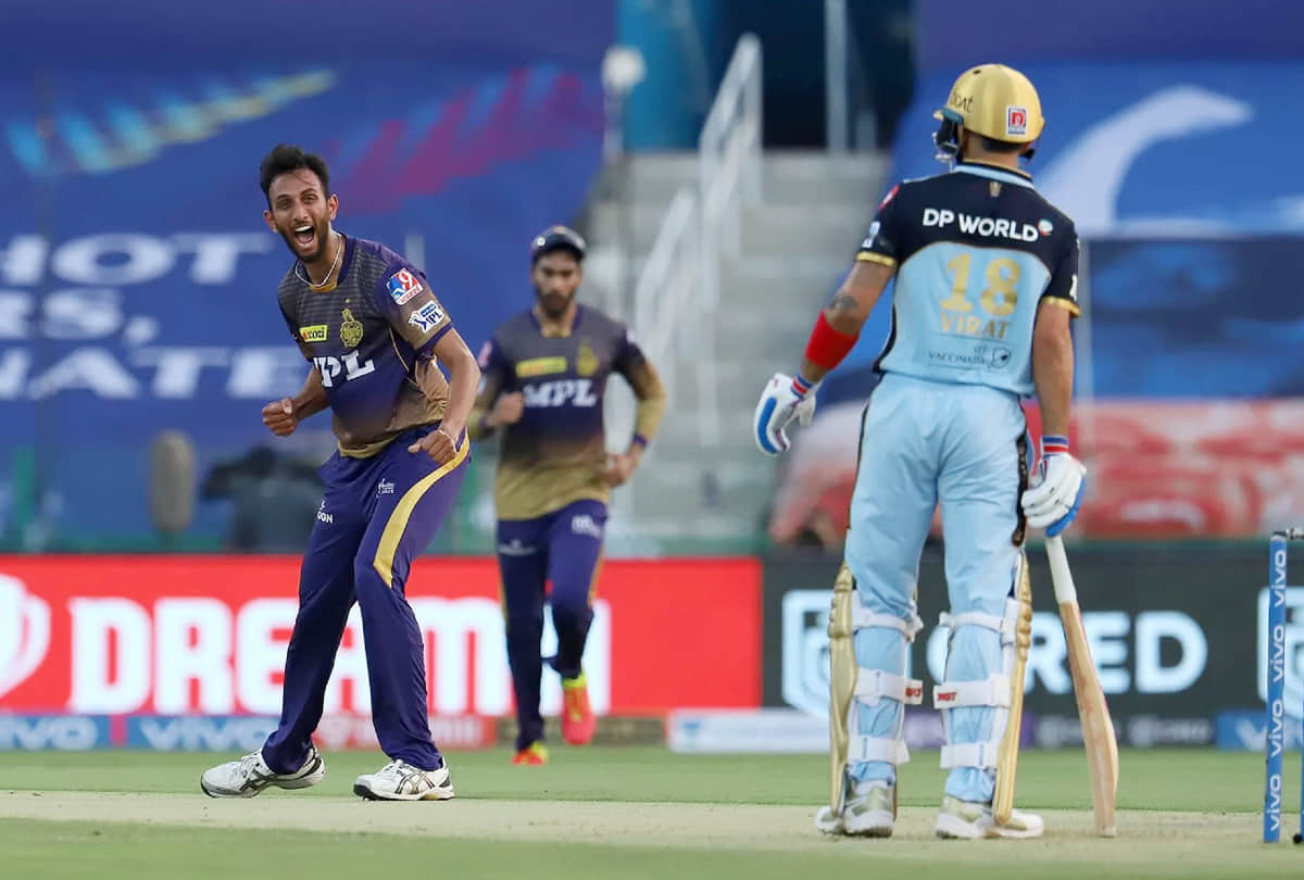 KKR vs RCB IPL 2021 Photos: Virat Kohli Brendon McCullum talk; Actor Sudeep Dhanashree in stadium