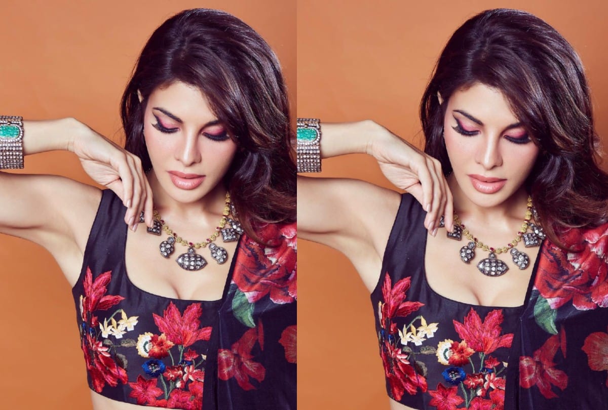 Jacqueline Fernandez floral print lehenga pictures and Cost
