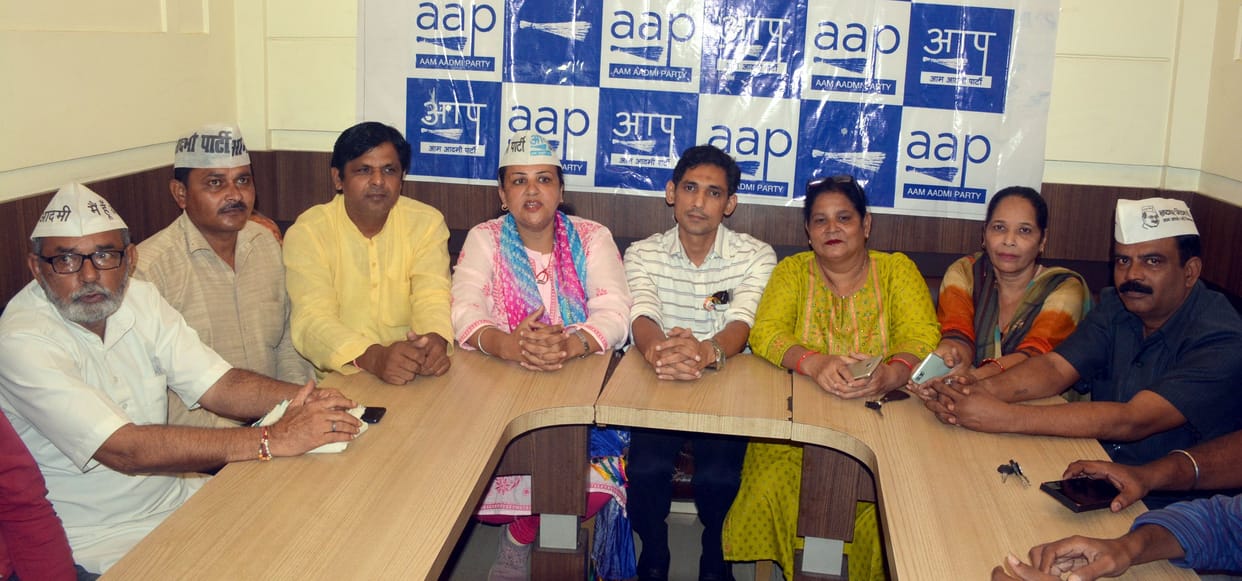 AAP's candidate Monica declared from the city seat
